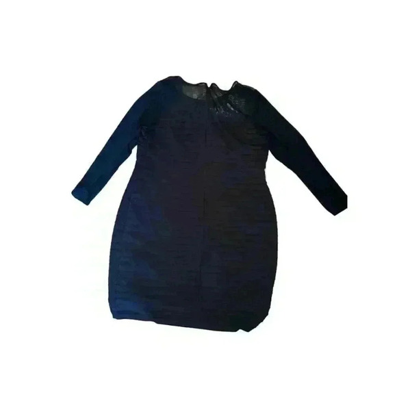 ADRIANNA PAPELL Black Illusion Bodycon Dress - size 20W - Picture 2 of 4